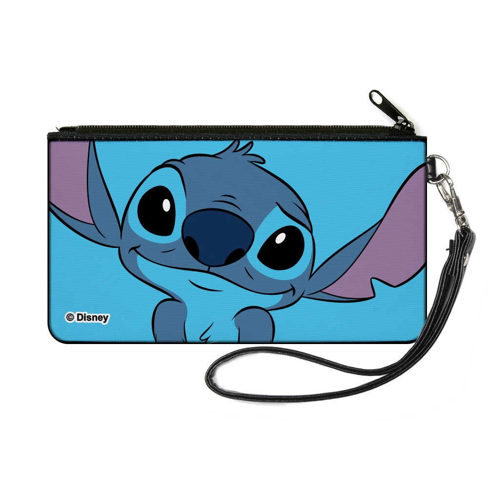 Canvas Zipper Wallet - SMALL - Lilo & Stitch Stitch Sweet Smiling