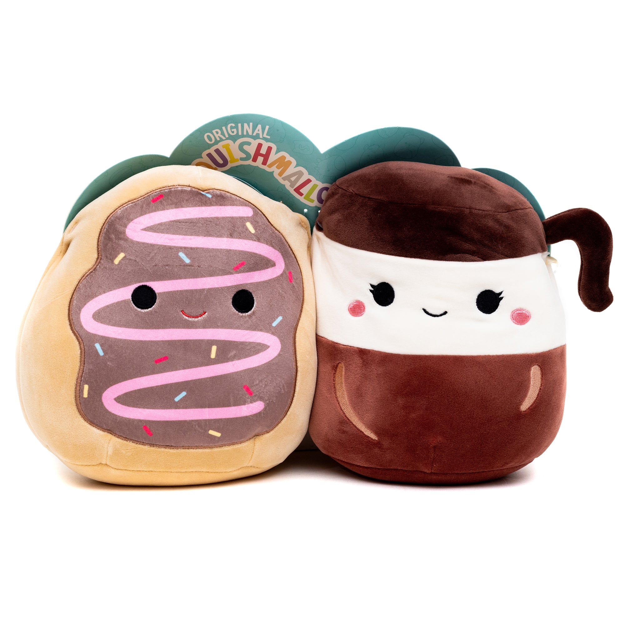 Squishmallow - Pairs 8 Plush Aniela the Carafe & Deja the Donut