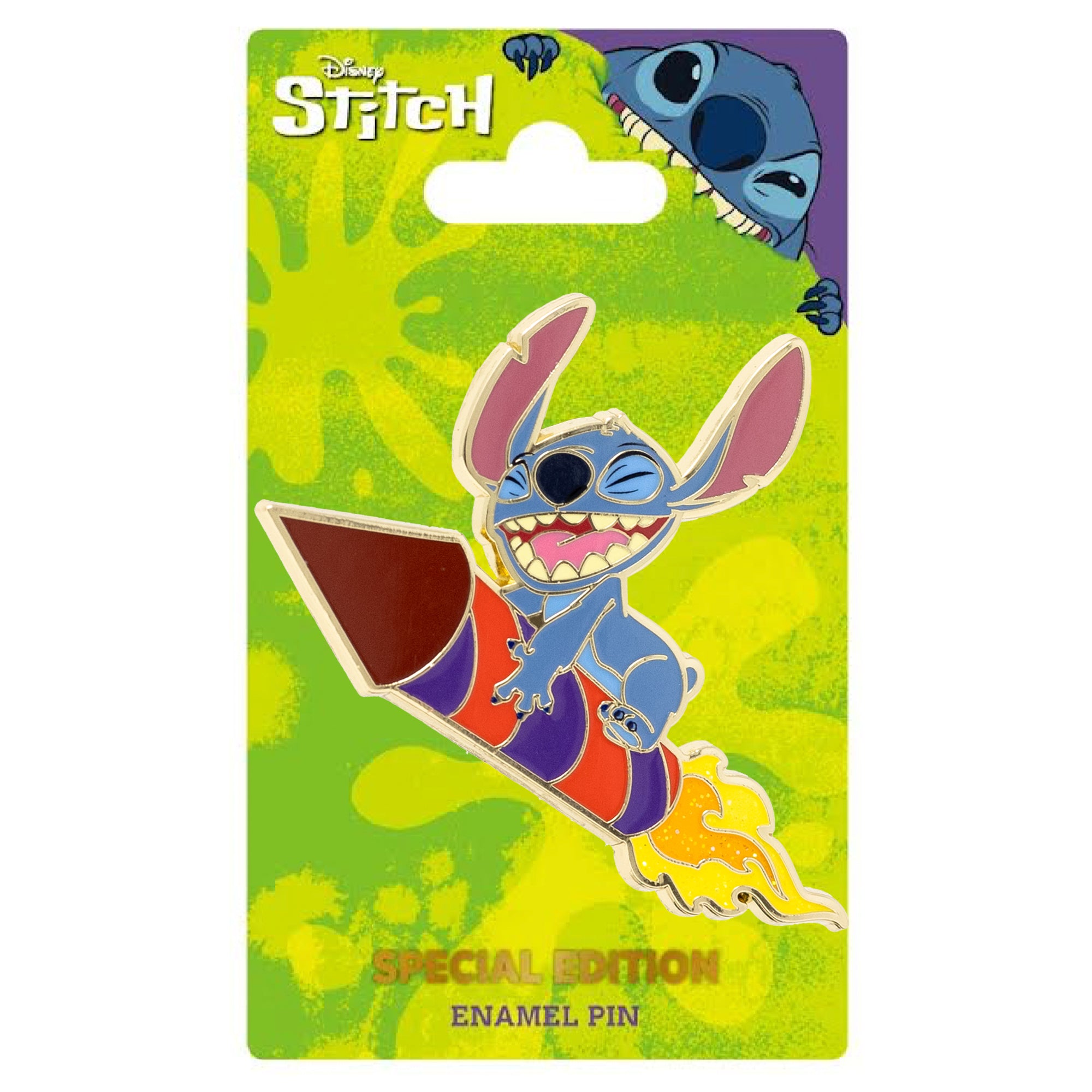 Disney Stitch Happy Face Lapel Pin