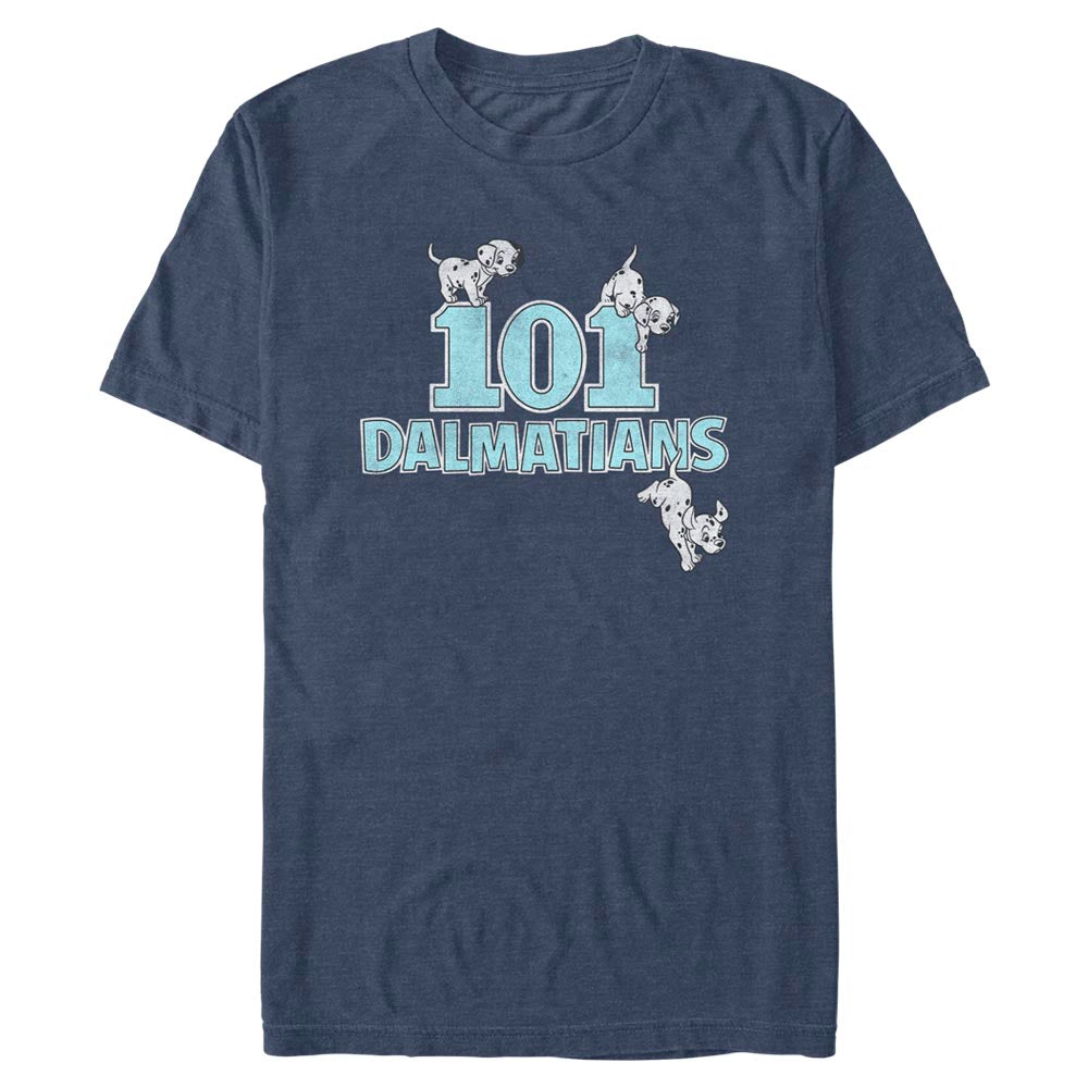 101 Dalmations 3 Pups and – Pink a Men\'s la a T-Shirt The Mode Logo