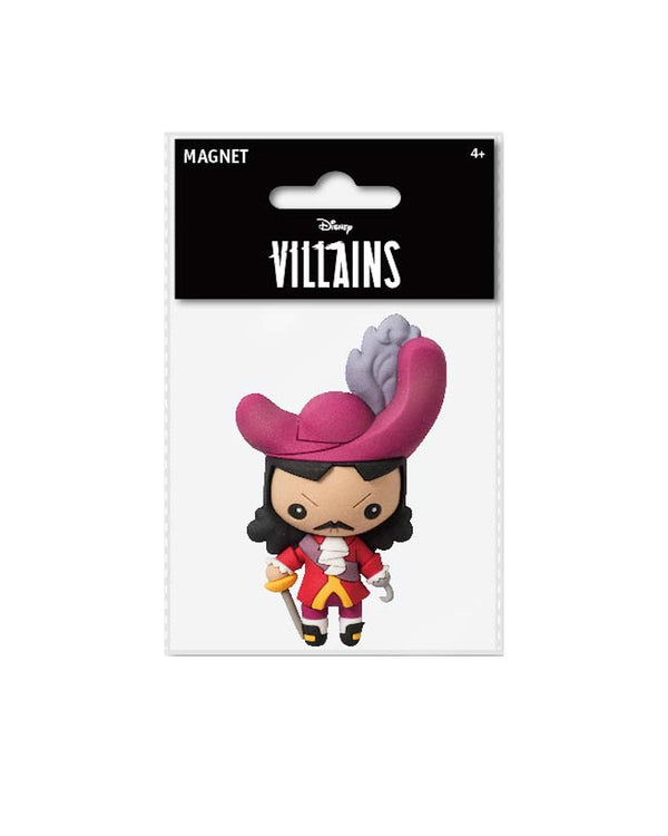 Disney Villains Captain Hook 3D Magnet - The Pink a la Mode