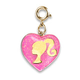 CHARM IT! - Gold Barbie Girl Heart Charm