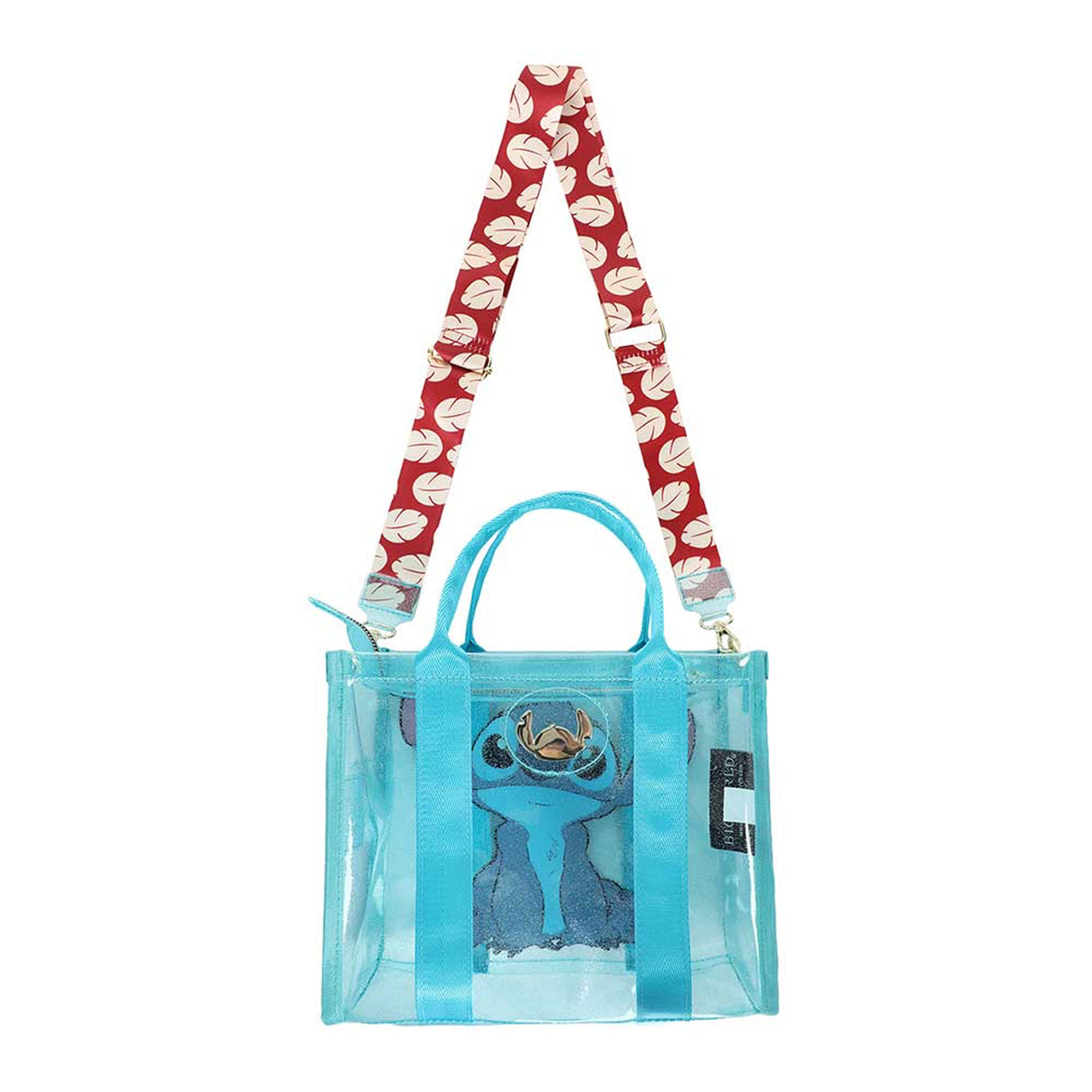 Disney Stitch Glitter Clear Tote Crossbody Bag