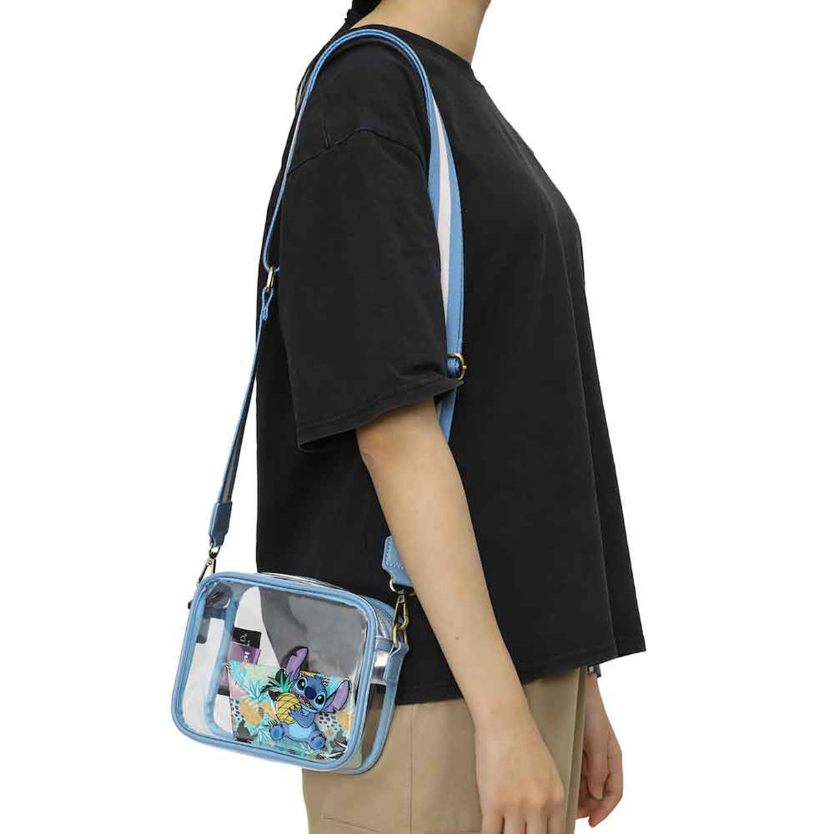 Disney Lilo and Stitch Clear Crossbody Bag with Wallet