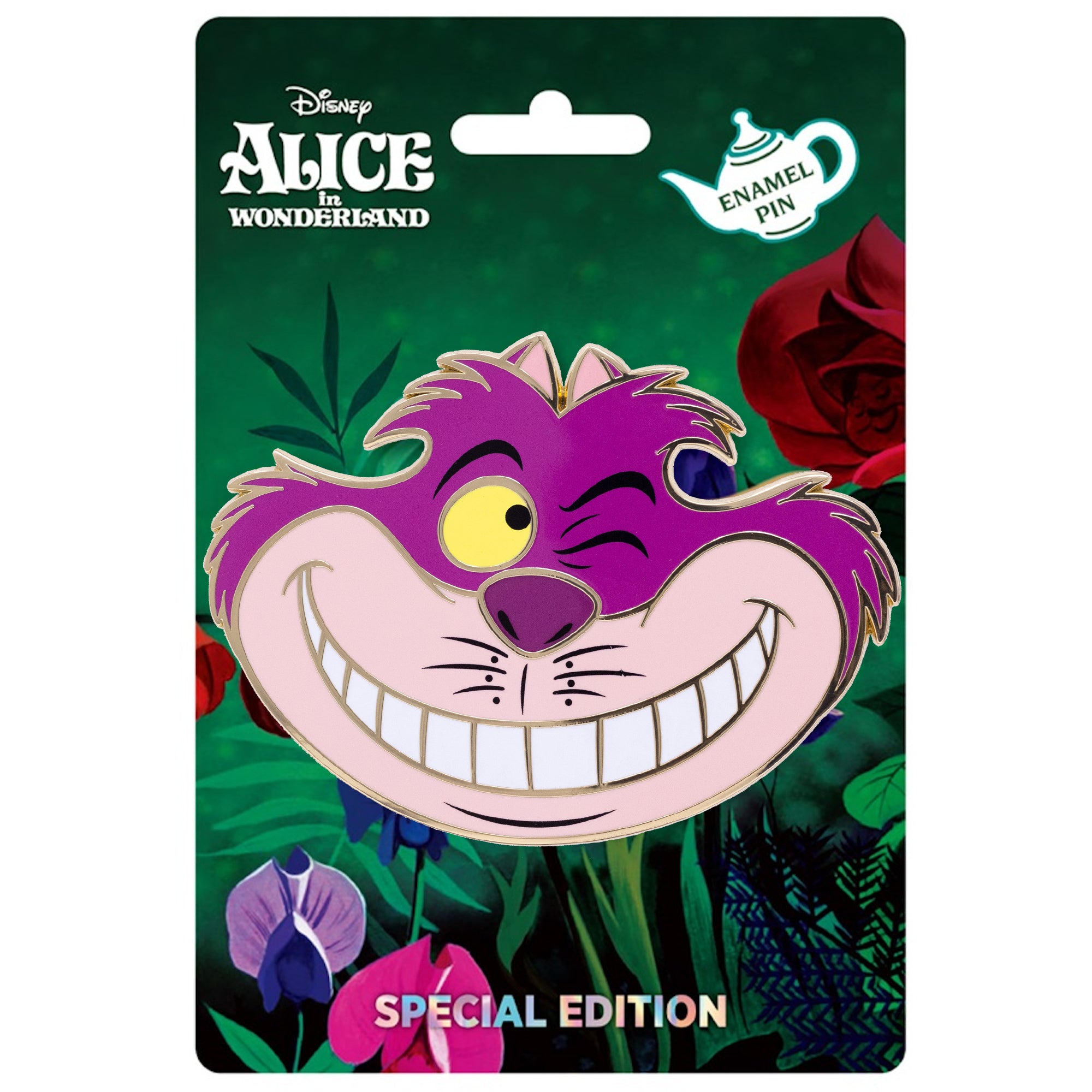 Disney Alice in Wonderland Cheshire Cat Portrait Series 3" Collectible Pin Special Edition 300