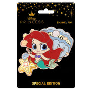 Disney Cutie Princess & Food Series Ariel 3" Collectible Pin on Pin Special Edition 400 - PREORDER