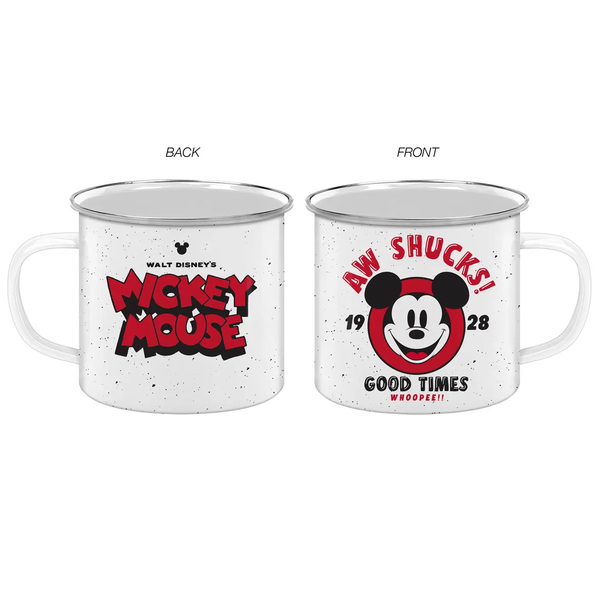 Disney Mickey Face Shucks 21oz Enamel Camper Mug