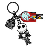 Nightmare Before Christmas Jack and Sally Multi-charm Keychain