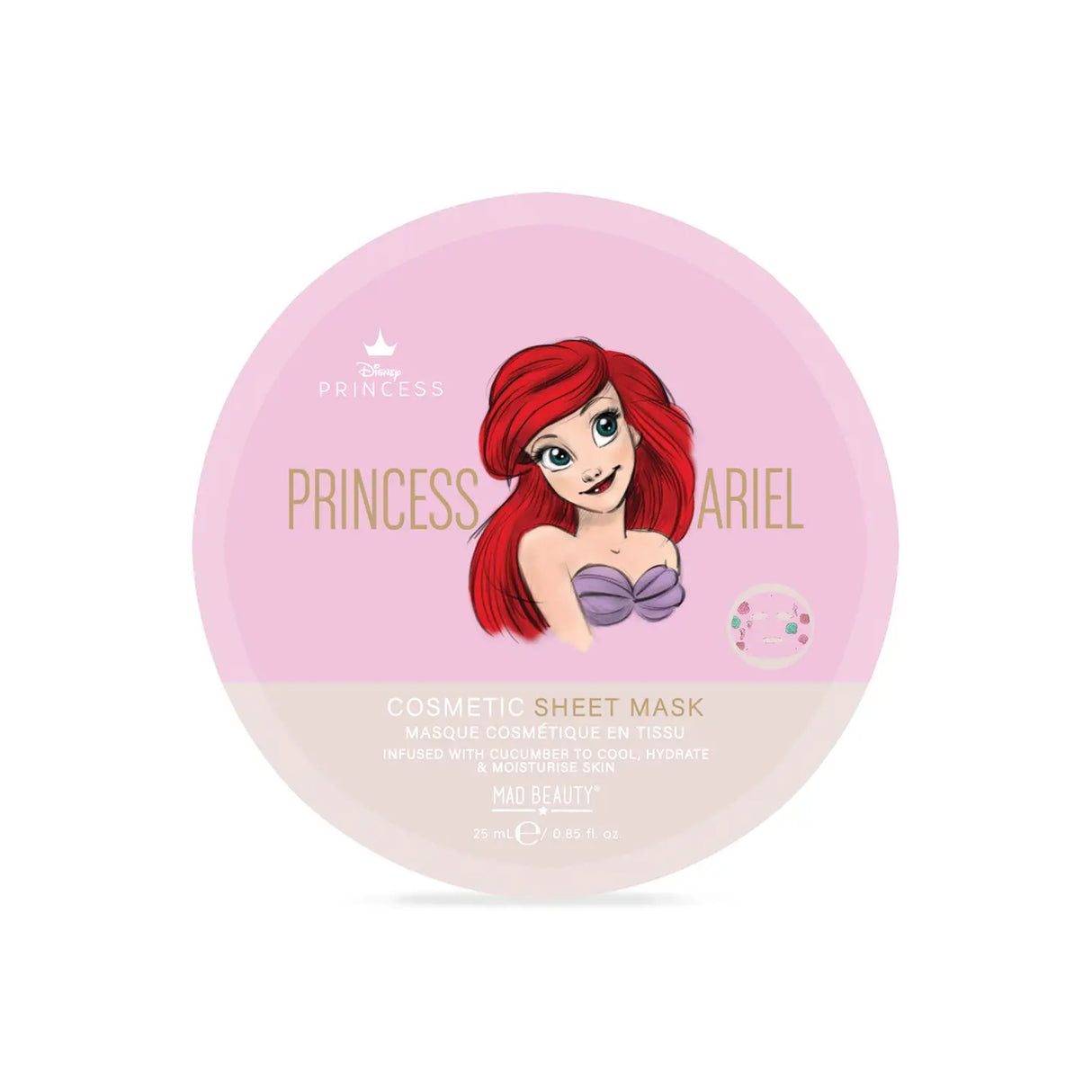 Disney Pure Princess Ariel Cosmetic Sheet Mask