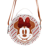 Minnie Mouse Holiday Gingerbread Round Crossbody Bag