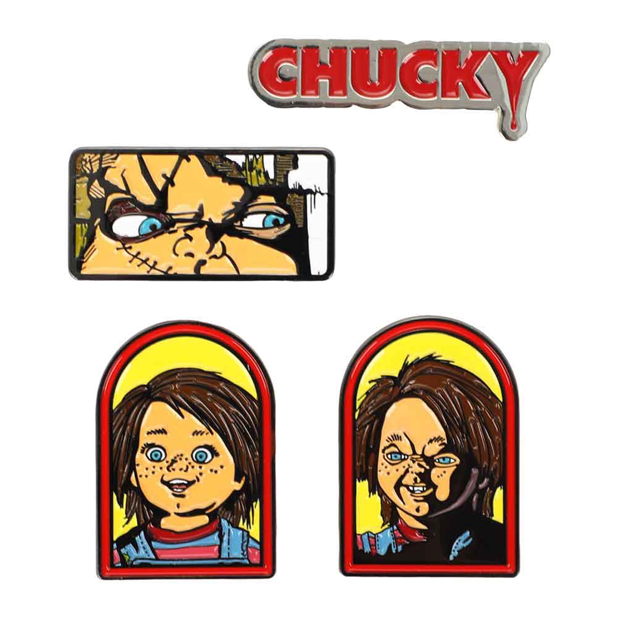 Chucky Good Guys 4 Piece Pin Set