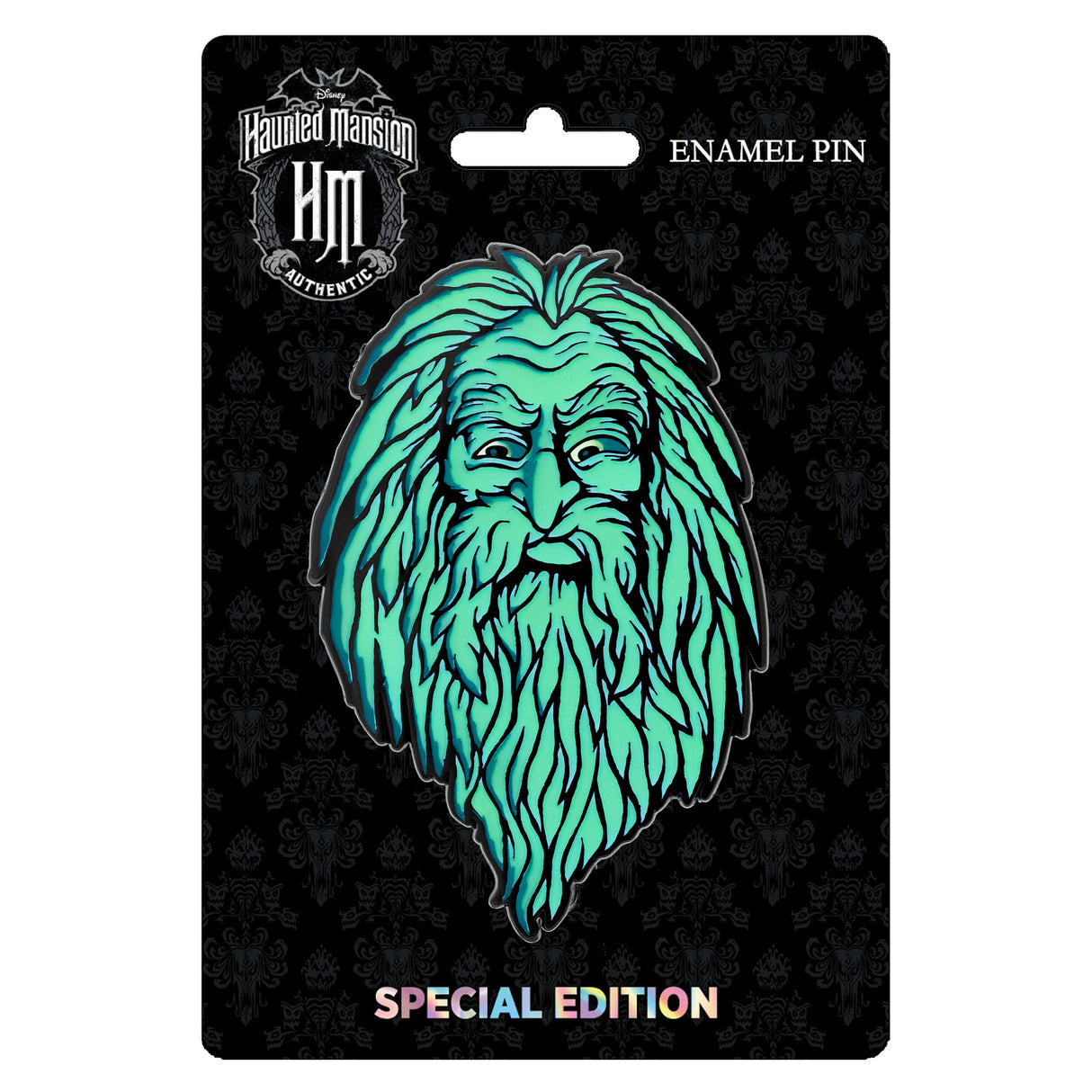 Disney Haunted Mansion Gus Portrait 3" Collectible Pin Special Edition 300 GLOW IN THE DARK - PREORDER