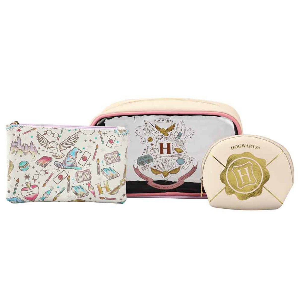 Harry Potter 3 Piece Travel Cosmetic Case Set