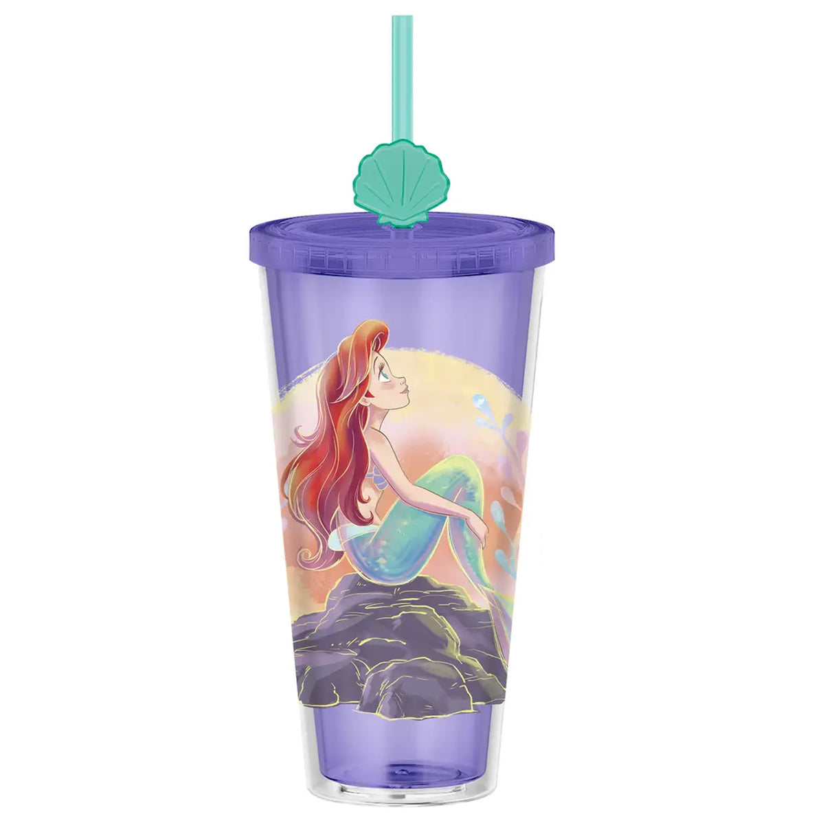 Disney The Little Mermaid Ariel 24oz Plastic Tumbler