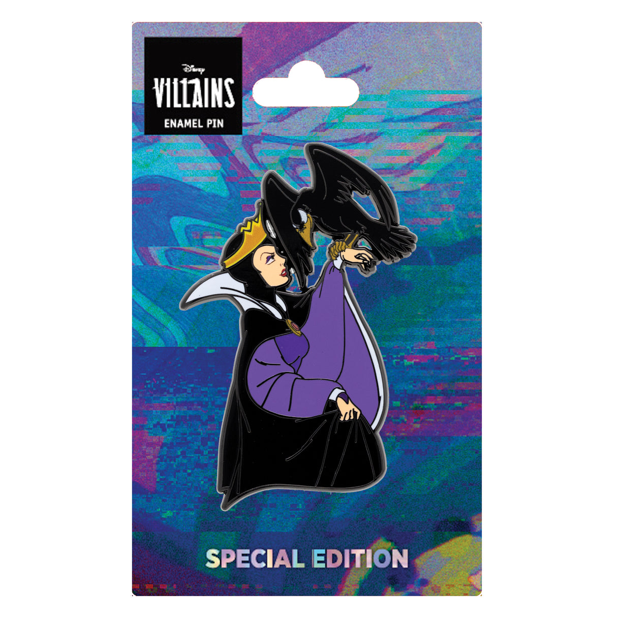 Disney Evil Queen with Raven 2.5" Collectible Pin - NEW RELEASE