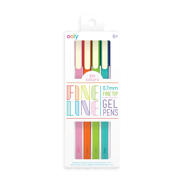 Fine Lines Gel Pens Set of 6 – The Library Store