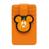 Disney Halloween Mickey Mouse Pumpkin ID Cardholder