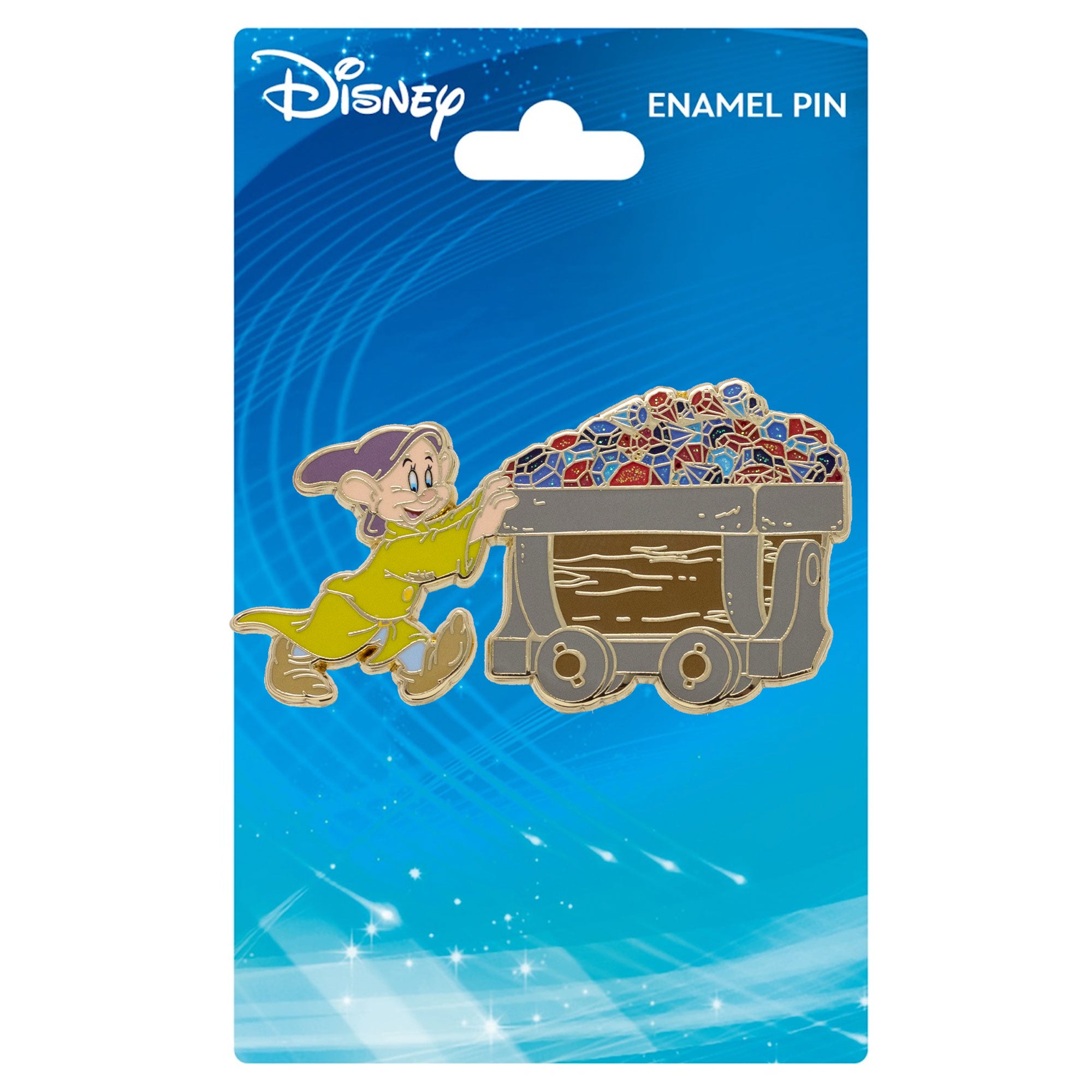 Disney Snow White and the Seven Dwarfs Dopey with Jewels 2.25" Collectible Pin - NEW RELEASE