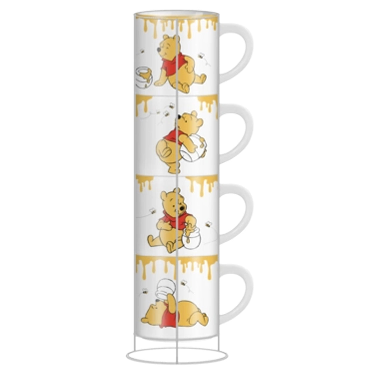 Winnie the Pooh 4pc 3oz Stackable Ceramic Mug Set