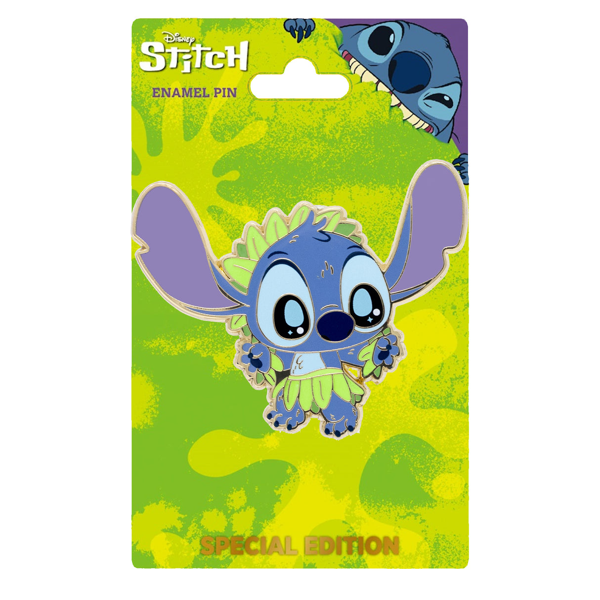 Disney Stitch Cutie Series - Hula Stitch 2" Collectible Pin Special Edition 300 - NEW RELEASE