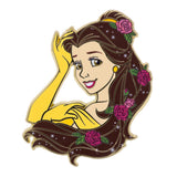 Disney Floral Princess Belle 2.5" Collectible Pin - NEW RELEASE