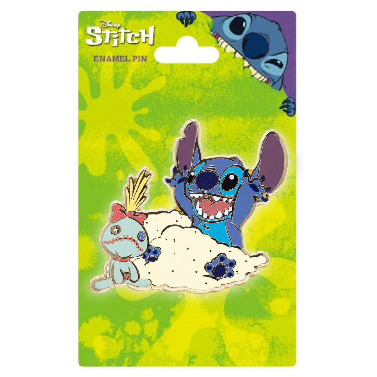 Disney Lilo and Stitch Sandy Day with Scrump 2" Collectible Pin - NEW RELEASE