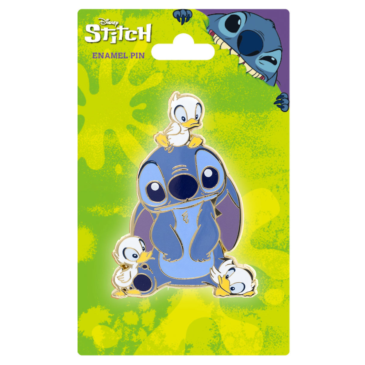 Disney Lilo and Stitch with Ducklings 2.25" Collectible Pin - NEW RELEASE