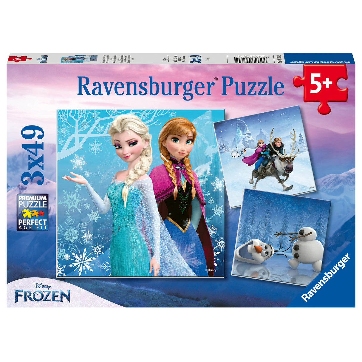 Disney Frozen Adventures 3 Pack Puzzle Set