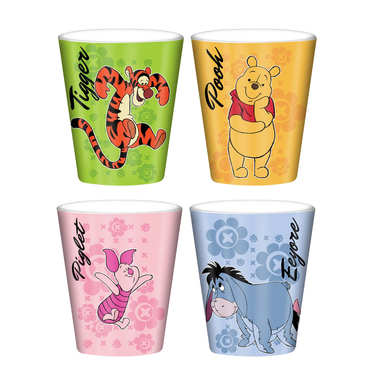 Winnie the Pooh 4pc 1.5oz Plastic Shot Glass Set