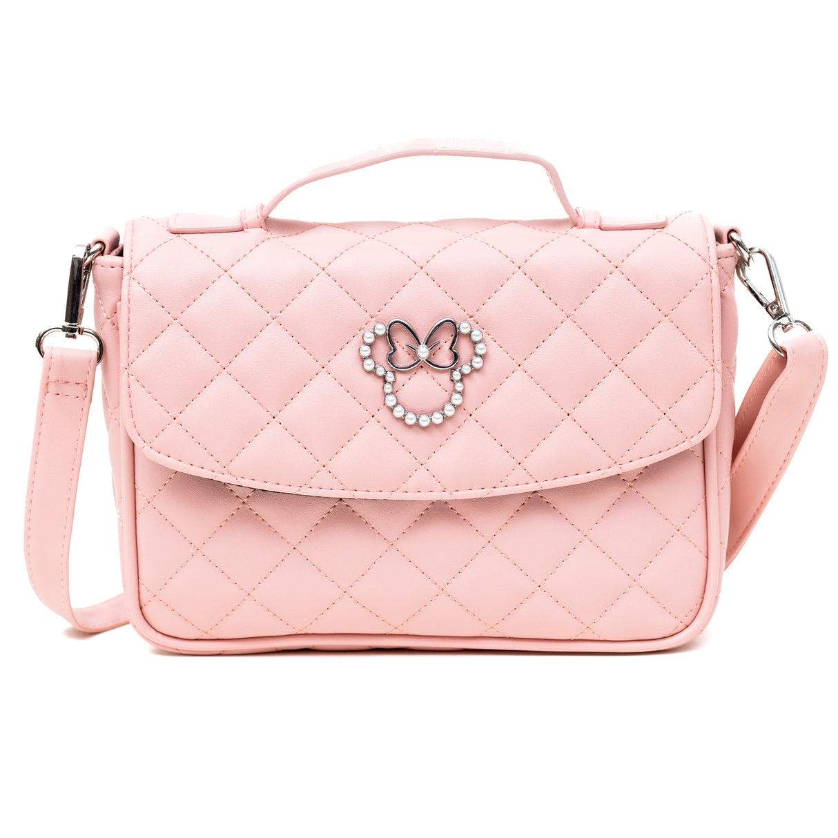 Disney Minnie Mouse Quilted Pearl Crossbody Bag