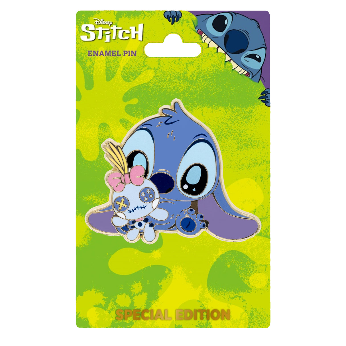 Disney Stitch Cutie Series - Stitch with Scrump 2" Collectible Pin Special Edition 300 - NEW RELEASE