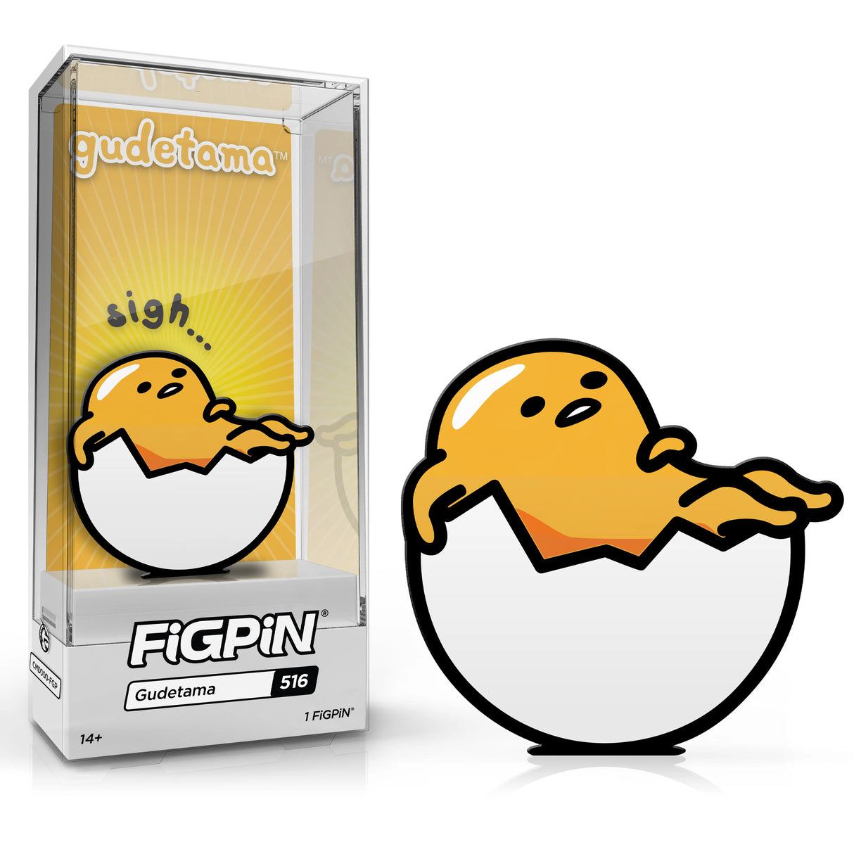 Gudetama Limited Edition 1500 3" Collectible Pin #516