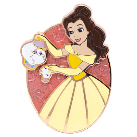 Disney Princess Moments Beauty and the Beast Belle 2.5" Collectible Pin on Pin Special Edition 400