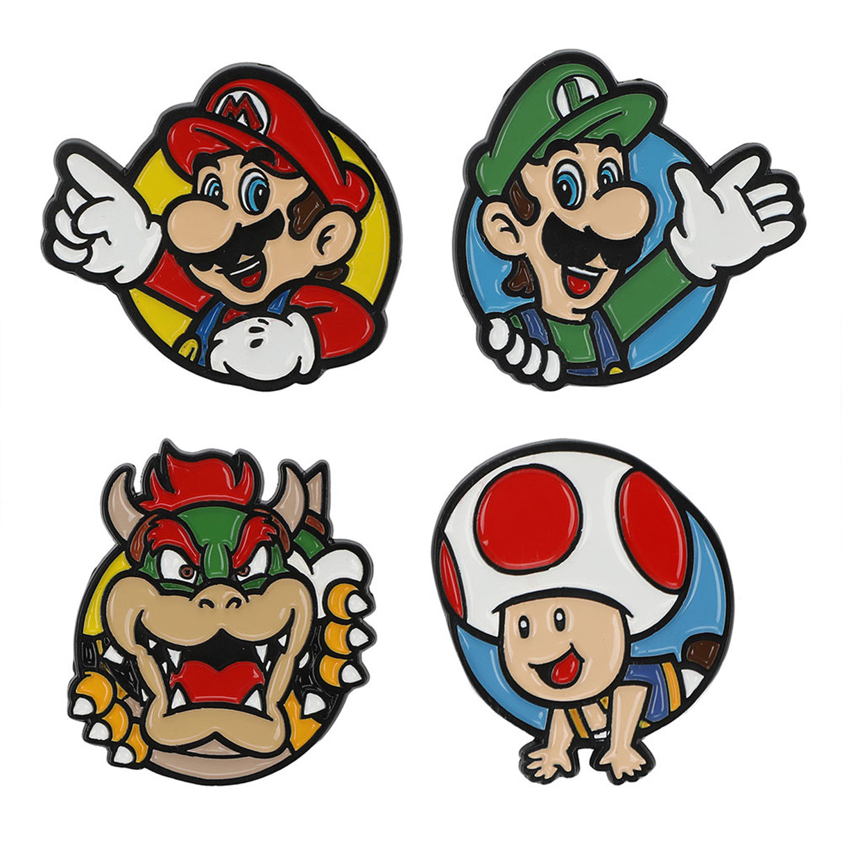 Super Mario 4 Piece Pin Set