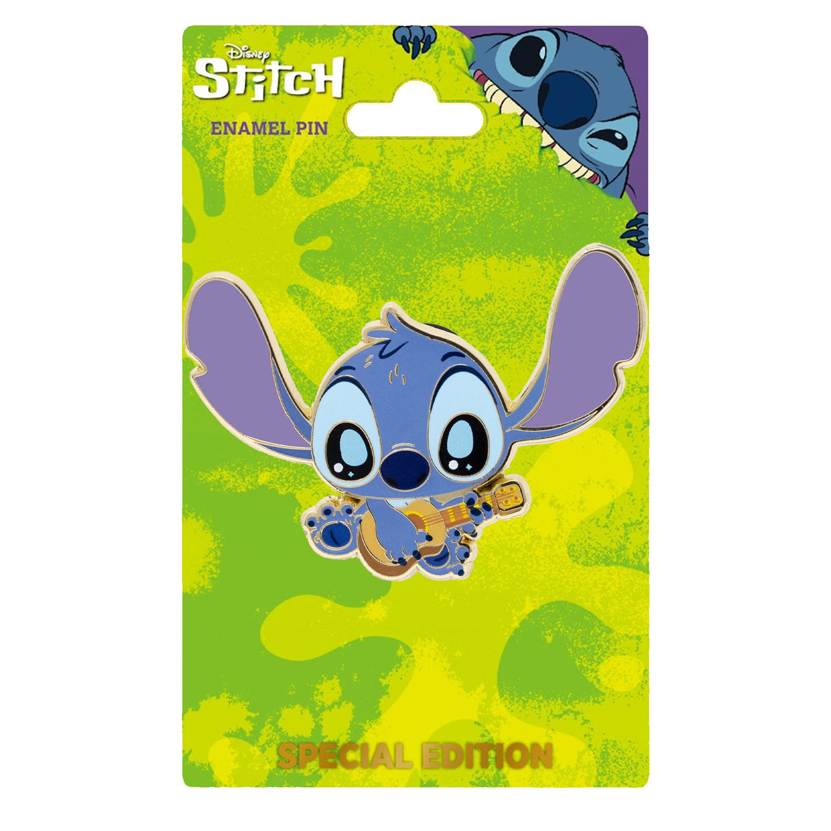 Disney Stitch Cutie Series - Stitch with Guitar 2" Collectible Pin Special Edition 300 - NEW RELEASE