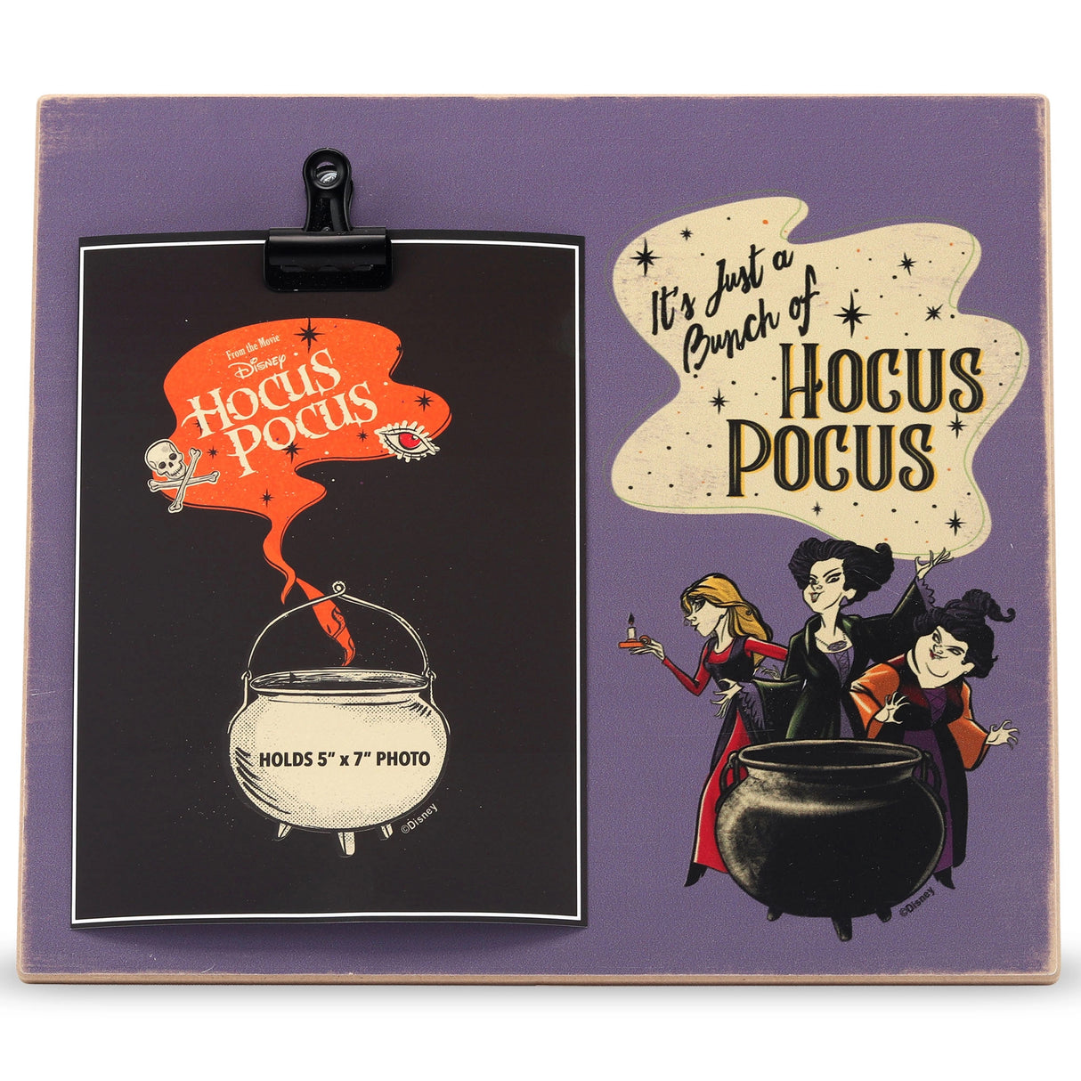 Disney It's Just A Bunch of Hocus Pocus Wood Photo Clip Frame