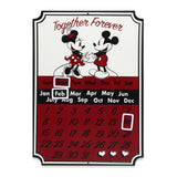 Disney Mickey & Minnie Mouse Calendar Metal Sign