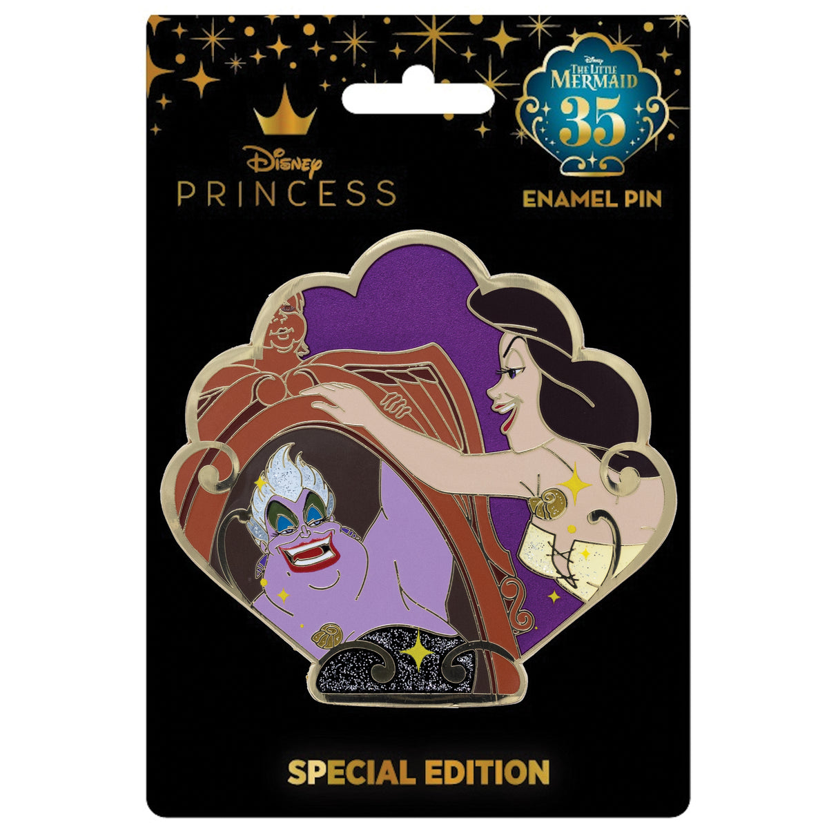 Disney The Little Mermaid 35th Anniversary Ursula and Vanessa Collectible Pin Special Edition 300 - PREORDER