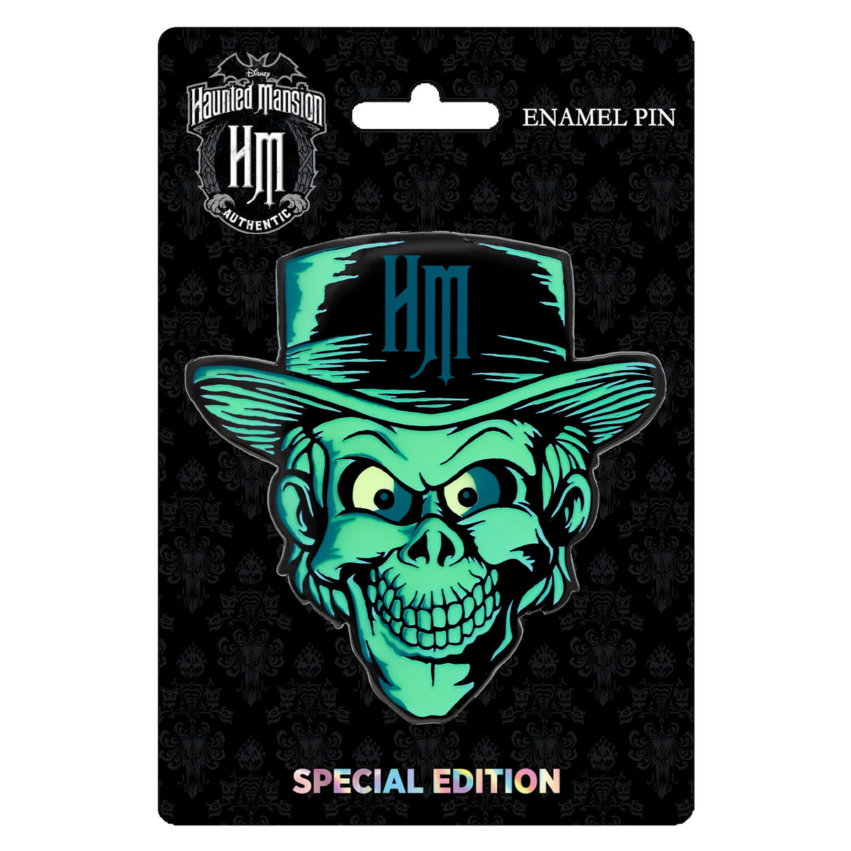 Disney Haunted Mansion Ezra Portrait 3" Collectible Pin Special Edition 300 GLOW IN THE DARK - PREORDER