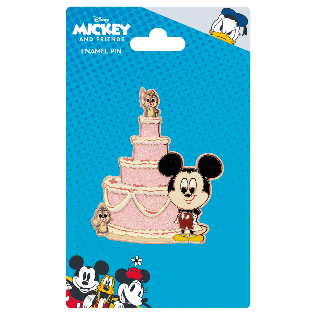 Disney Mickey Chip and Dale Birthday Cake 2.25" Collectible Pin - NEW RELEASE