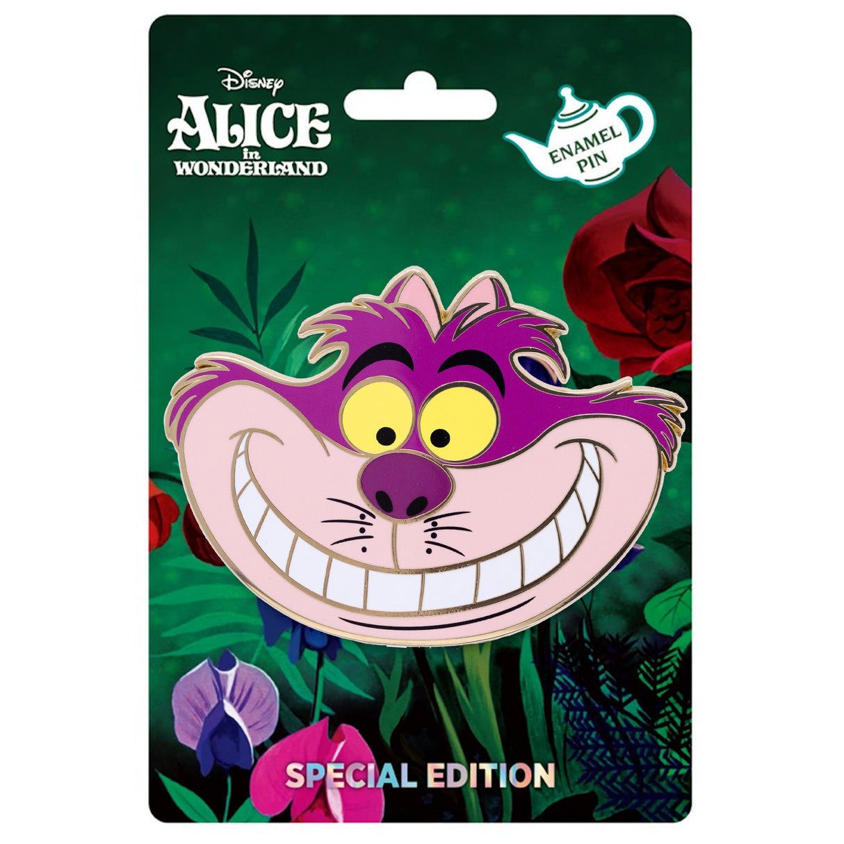 Disney Alice in Wonderland Cheshire Cat Portrait C 3" Collectible Pin Special Edition 300 - PREORDER