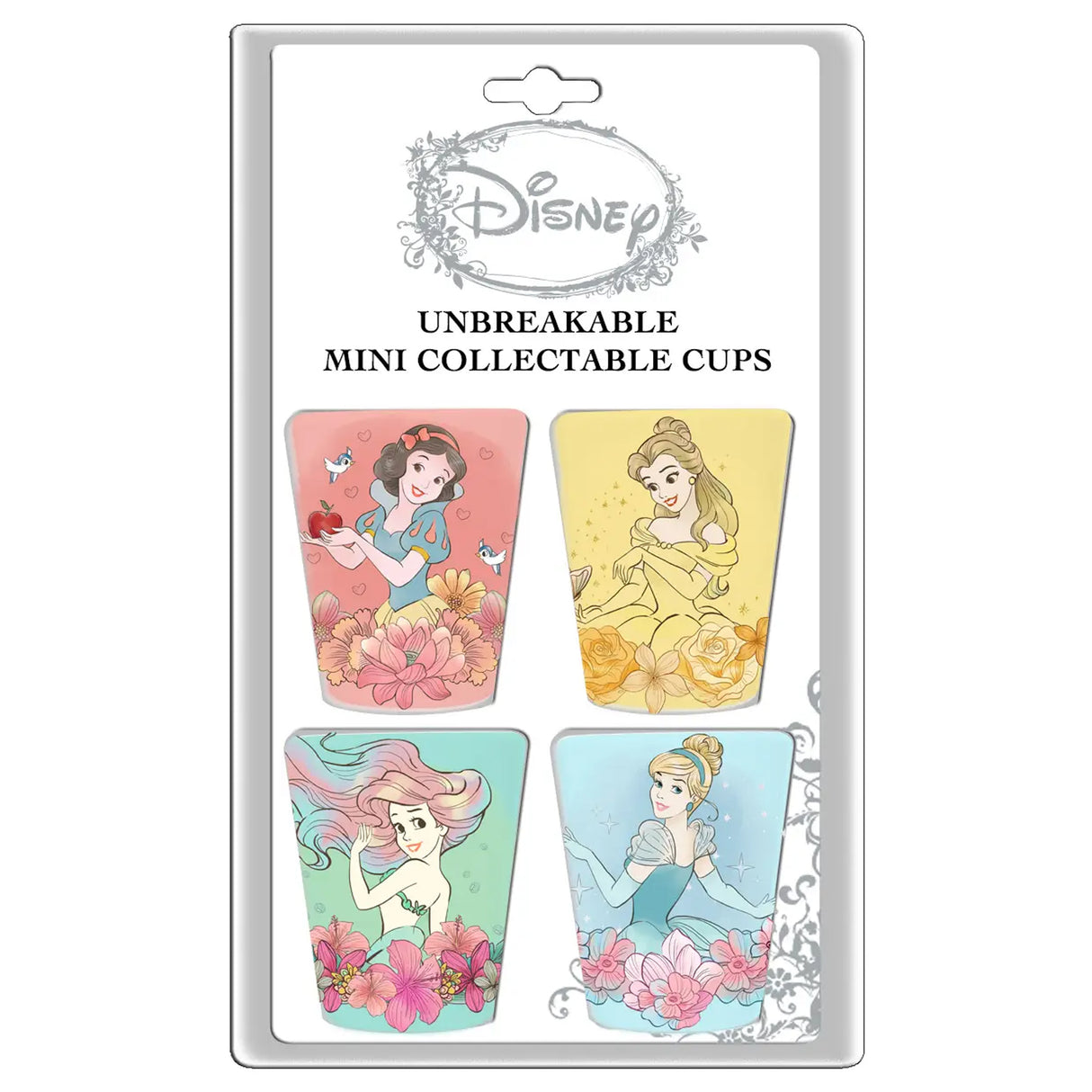 Disney Princess 4pc Plastic Shot Glass Set