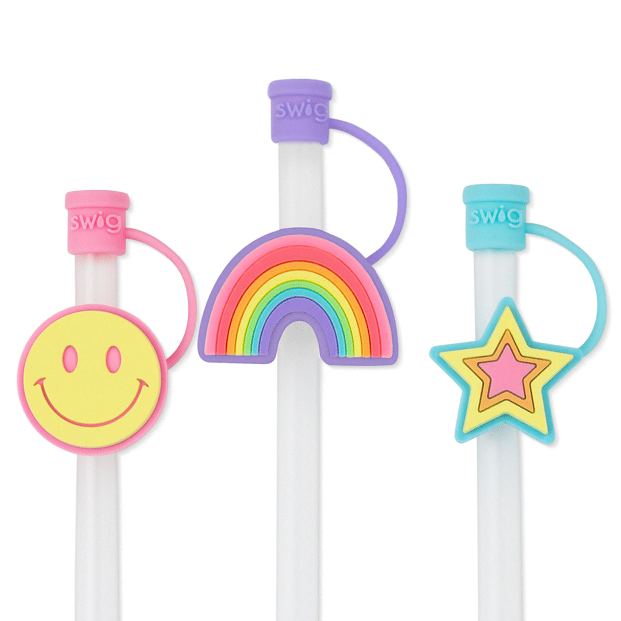 SWIG Oh Happy Day Straw Topper Set