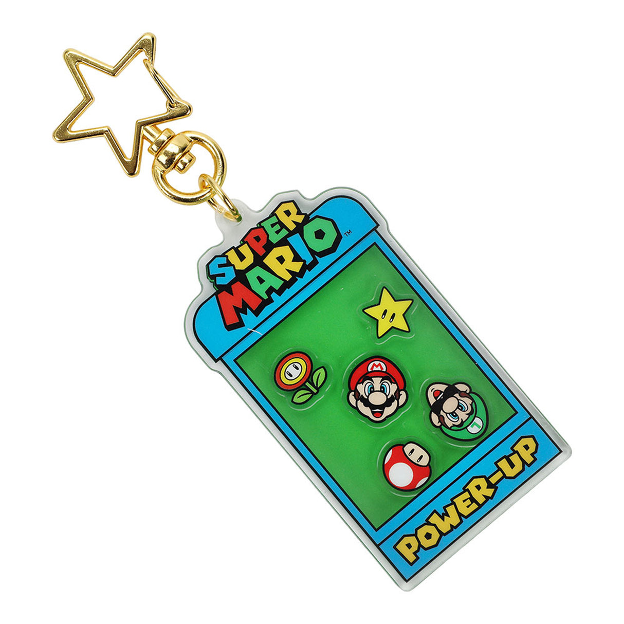 Super Mario Shaker Power Up Keychain