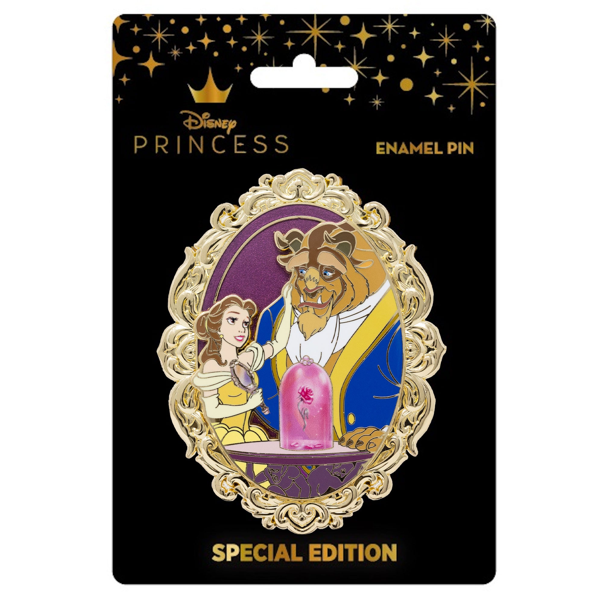 Disney Beauty and the Beast Enchanted Rose Collectible Pin on Pin Special Edition 300 - PREORDER