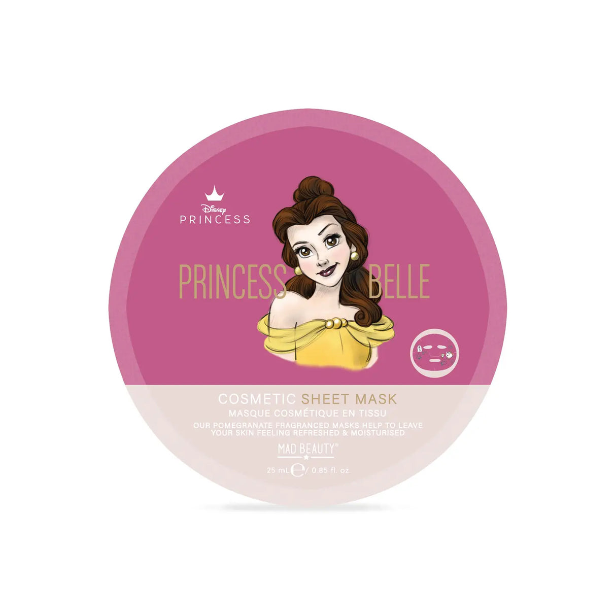 Disney Pure Princess Belle Cosmetic Sheet Mask