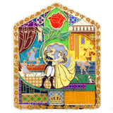 Disney Beauty and the Beast Stained Glass Jumbo 5" Special Edition 100 Pin - PREORDER