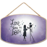 Nightmare Before Christmas Love You To Death Wall Decor