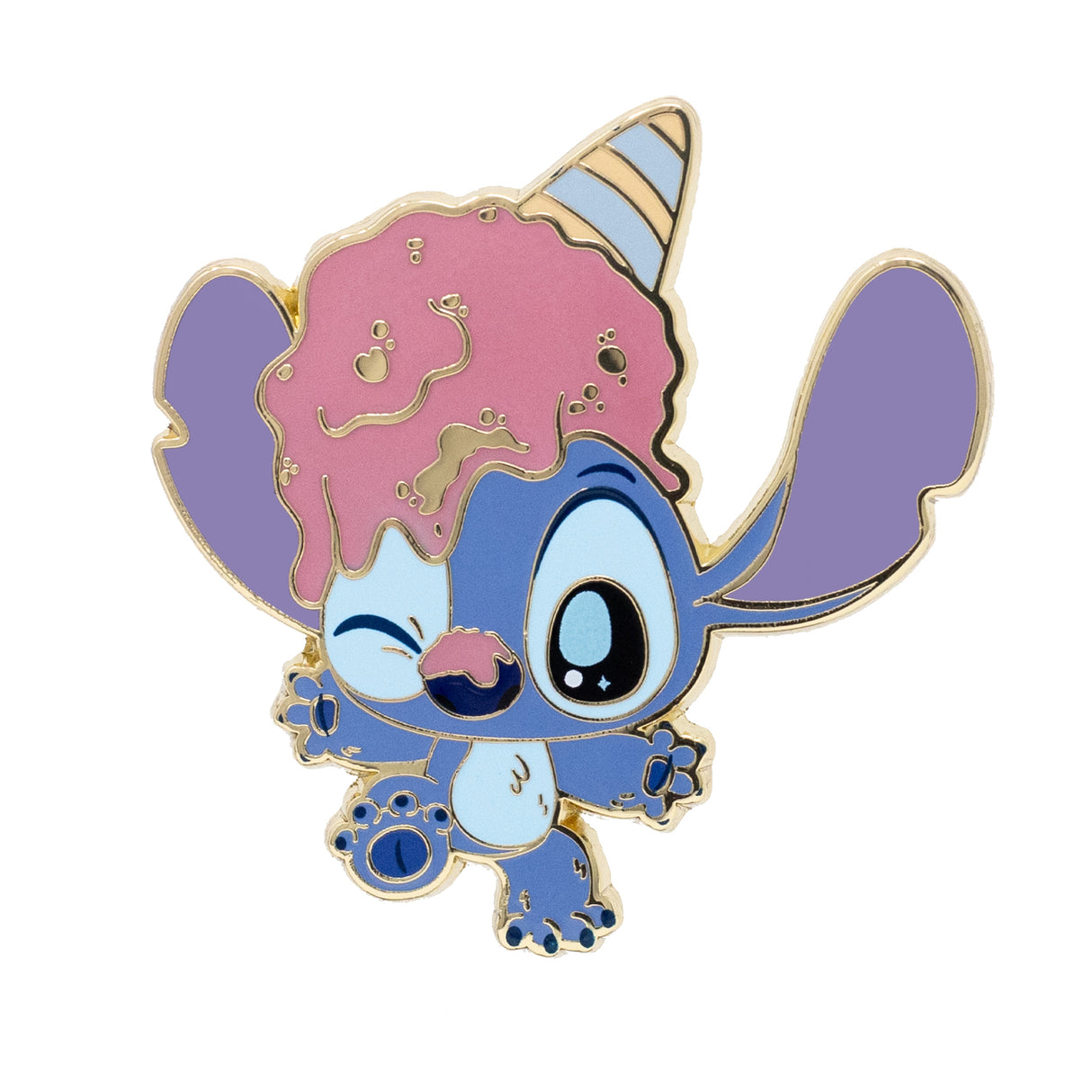 Disney Stitch Cutie Series - Stitch with Ice Cream 2" Collectible Pin Special Edition 300