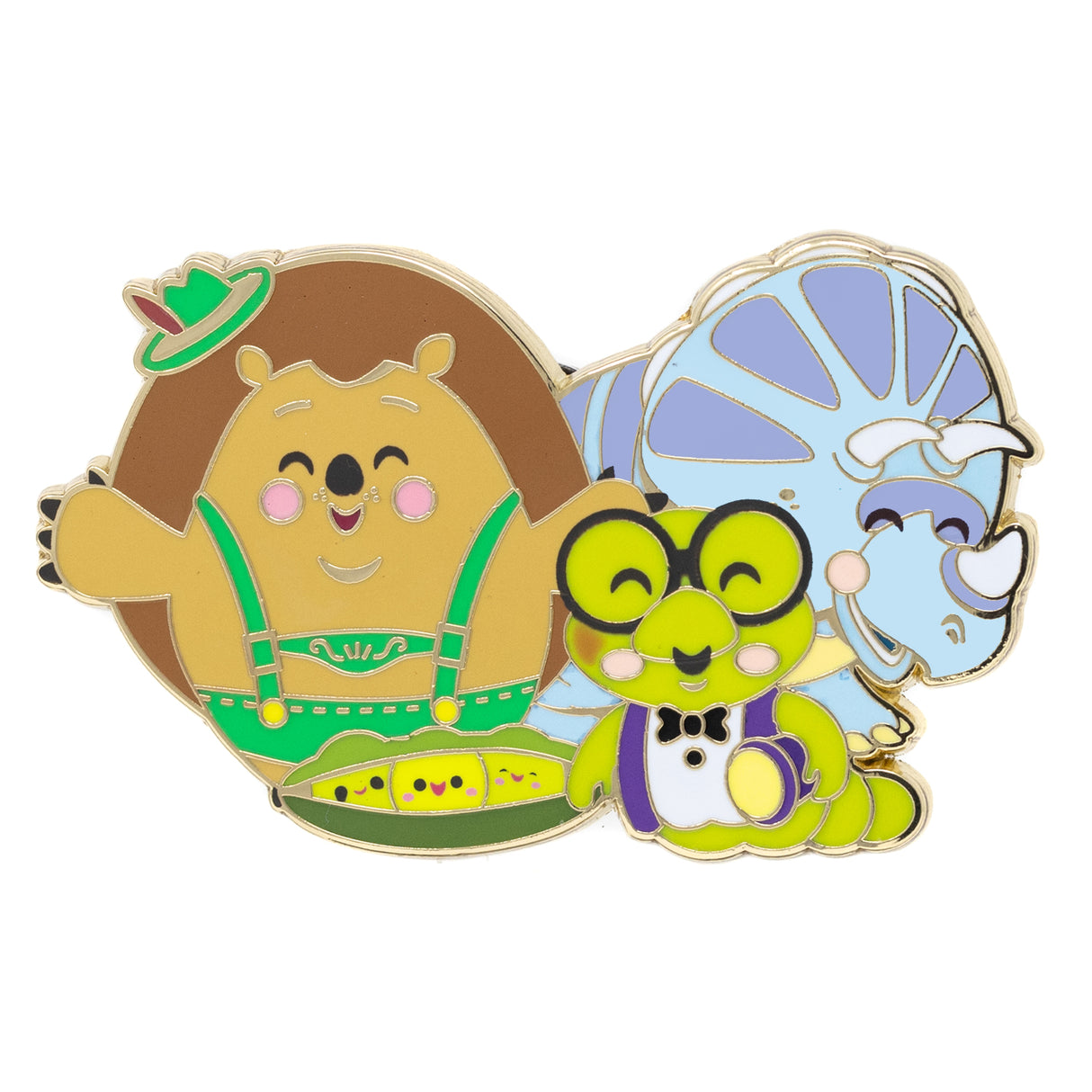 Disney Toy Story Bookworm, Peas in a Pod, Mr Pricklepants &amp; Trixie 2" Collectible Pin Special Edition 300 - NEW RELEASE